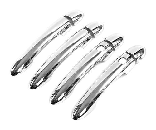 TAFASVCVMK Außentürgriff Auto Für Primera P12 2002-2008 Lochlose Dual Smart Türgriffabdeckung Dekorativer Anti-Scratch-Zubehörschutz(Electroplating) von TAFASVCVMK