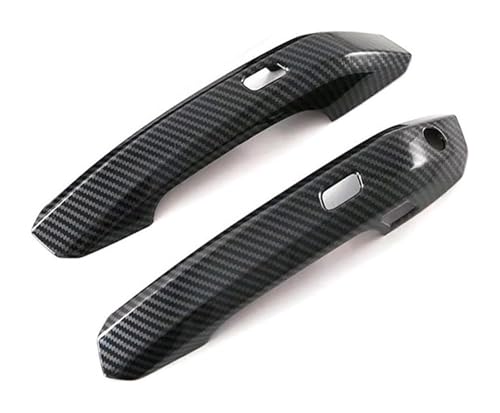 TAFASVCVMK Außentürgriff Auto Für Q5L 2018 Vollständige Abdeckung Türgriff Schüssel Dekoration Anti-Scratch Modifikation Zubehör Schutz(2 Doors Bright Black) von TAFASVCVMK