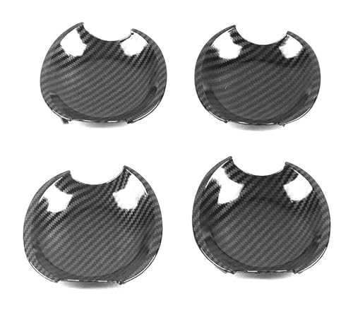 TAFASVCVMK Außentürgriff Auto Für Ranger 2009-2011 Einloch-Türgriffverkleidung Anti-Kratz-Schutzfolie Schüssel-Upgrade-Schutz Kompatibel Mit(Door Bowl Carbon Fiber) von TAFASVCVMK
