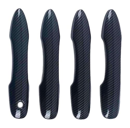 TAFASVCVMK Außentürgriff Auto Für Suz&uki Für Swace I 2023 Einloch-Türgriffabdeckung Dekorativer Außenschutz Anti-Scratch Kompatibel Mit(Carbon Fiber Pattern) von TAFASVCVMK