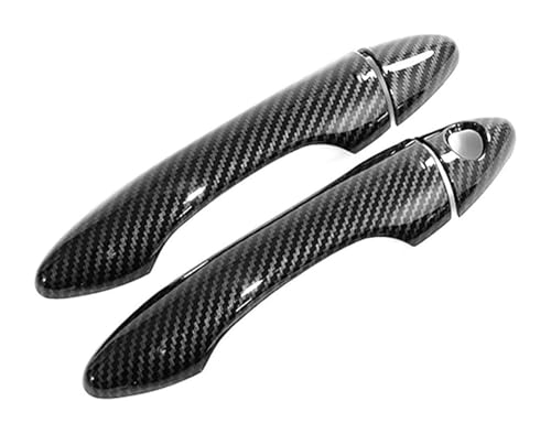 TAFASVCVMK Außentürgriff Auto Für Tucson Einloch-Türgriffabdeckung Kratzfestes Zierzubehör Schüsselschutz 2010–2014(2 Doors Carbon Fiber Pattern) von TAFASVCVMK