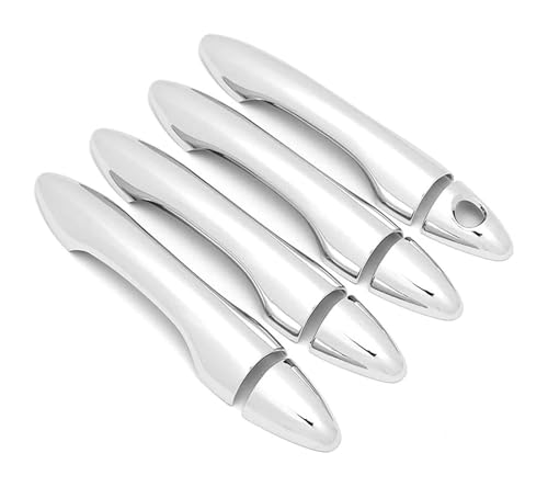 TAFASVCVMK Außentürgriff Auto Für Tucson Einloch-Türgriffabdeckung Kratzfestes Zierzubehör Schüsselschutz 2010–2014(Electroplating) von TAFASVCVMK