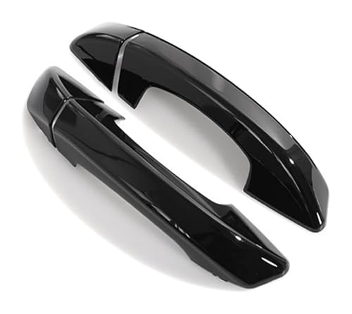 TAFASVCVMK Außentürgriff Auto Für p&assat 2011-2017 Chromverkleidung Türgriffabdeckung Dekorativer Kratzschutz(2 Doors Bright Black) von TAFASVCVMK
