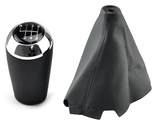 TAFASVCVMK Für MAZDA 3 BK BL 5 CR CW 6 II GH CX-7 ER MX-5 NC III 23 MT 5/6-Gang Schaltknauf Schalthebel Handball Schaltknauf-Adapter(6 Speed-silvery) von TAFASVCVMK
