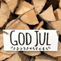 Schild God Jul von TAFELWAERK