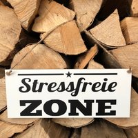 Schild Stressfreie Zone von TAFELWAERK