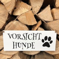 Schild Vorsicht Hunde von TAFELWAERK