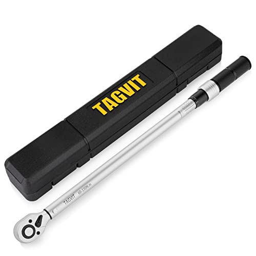 TAGVIT Drehmomentschlüssel 1/2 Zoll, ±3% Fehlergenauigkeit, 60-330 NM Drehmomentschlüssel für Motorrad, Auto, LKW Reparatur, 72 Zähne Wende Ratschenkopf TAGVIT Drehmomentschlüssel 1/2 Zoll, ±3% Fehlergenauigkeit, 60-330 NM Drehmomentschlüssel für Motorrad, Auto, LKW Reparatur, 72 Zähne Wende Ratschenkopf von TAGVIT