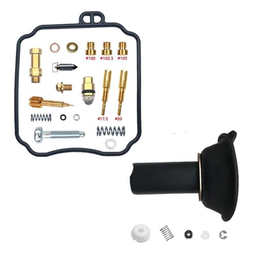 TAHDP Vergaserteile Motorrad-Vergaser-Reparatursatz Für Suzuki Intruder 125 VL125 Membranschwimmer-Ersatzteile 2000-2007(SCHWARZ 1) von TAHDP