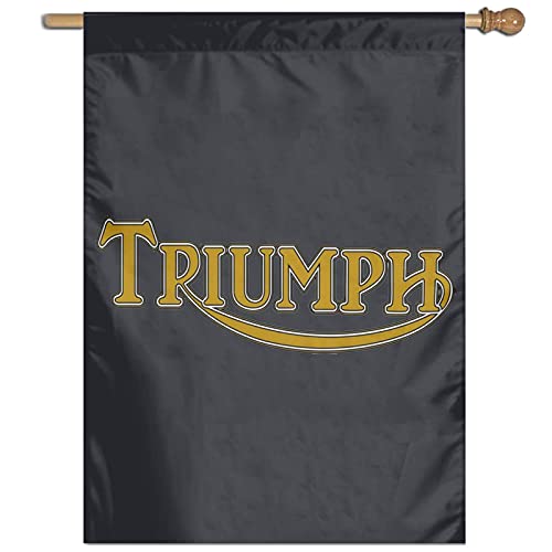 Yard Flags Vintage Triumph Motorrad Home Garden Flag Awesome Single von TAHUAON