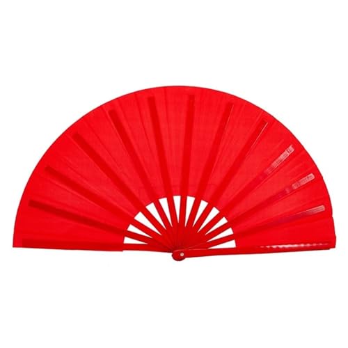TAIBOSL 1 Stück Bambus Faltfächer Handfächer Handfächer Rechtshänder Tai Chi Handfächer für Kampfsport Kung Fu Cosplay Schwarze Abdeckung Viele Faltbare Modelle (22) von TAIBOSL