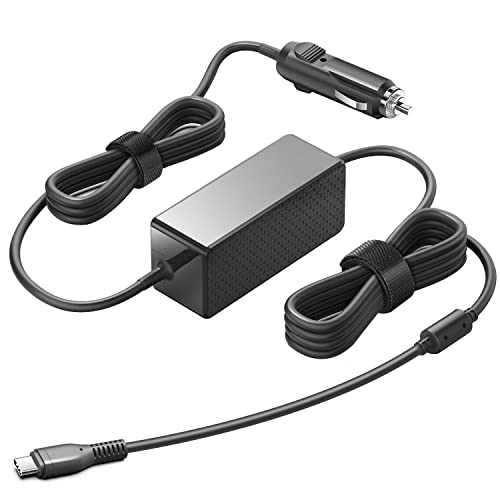 TAIFU USB C 100W KFZ Netzteil Ladekabel für Laptop MacBook Pro AOC AI MSI AI Lenovo Yoga Thinkpad HP Samsung LG Asus Acer Huawei Honor LG Sony Dell Google DC 12V-24V Type C Notebook Auto Ladegerät von TAIFU