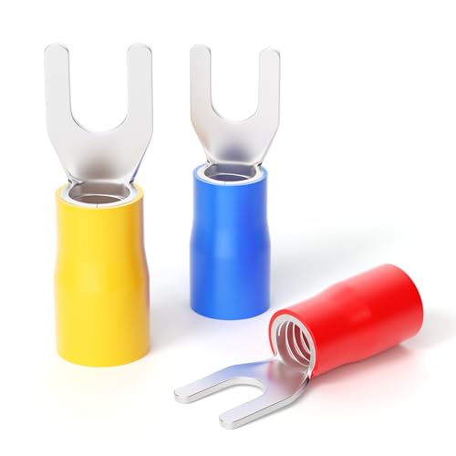 300 Stück isolierte Gabelspaten Drahtverbinder Elektrische Crimpklemmen Crimpstecker 14-16 AWG 300 Stück isolierte Gabelspaten Drahtverbinder Elektrische Crimpklemmen Crimpstecker 14-16 AWG von TAILONZ PNEUMATIC