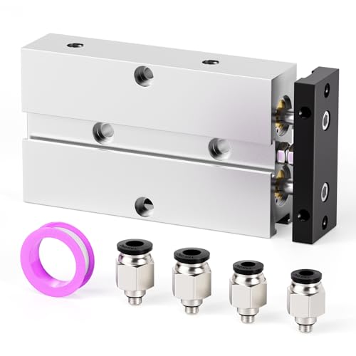 TAILONZ PNEUMATIC 10mm Bohrung 50mm Hub Doppelstange Doppeltwirkend Aluminium Druckluftzylinder TN10-50 von TAILONZ PNEUMATIC