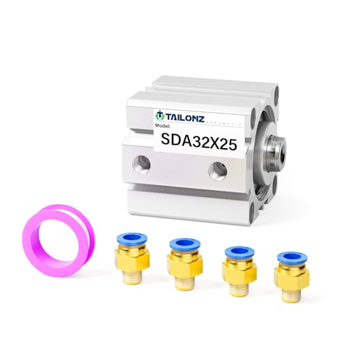 TAILONZ PNEUMATIC 32mm Bohrung 25mm Hub Pneumatik-Kleinstzylinder Aluminium Pneumatik-Druckluft-Zylinder SDA32-25 TAILONZ PNEUMATIC 32mm Bohrung 25mm Hub Pneumatik-Kleinstzylinder Aluminium Pneumatik-Druckluft-Zylinder SDA32-25 von TAILONZ PNEUMATIC