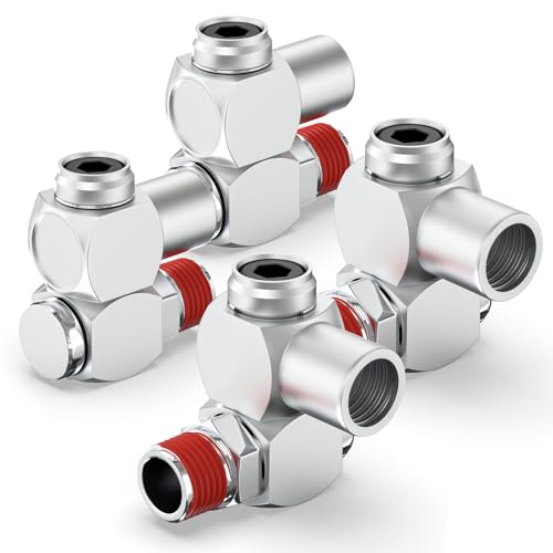 TAILONZ PNEUMATIC 4 Stück 1/4 Zoll Air Tool Drehgelenk 360 Grad Drehgelenk Luftschlauchanschluss Industrielle Drehgelenk Portable Air Tool Adapter von TAILONZ PNEUMATIC