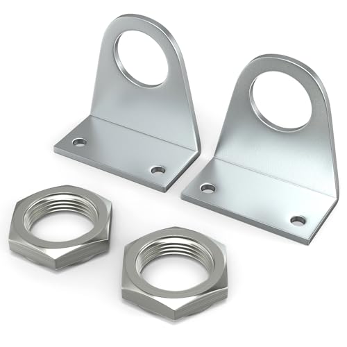 TAILONZ PNEUMATIC Cylinder Connecting Rod Splint mounting Bracket 2PCS and nut 2PCS, MA/MAL Pneumatic Parts, Suitable for 20mm,25mm Cylinder Diameter TAILONZ PNEUMATIC Cylinder Connecting Rod Splint mounting Bracket 2PCS and nut 2PCS, MA/MAL Pneumatic Parts, Suitable for 20mm,25mm Cylinder Diameter von TAILONZ PNEUMATIC