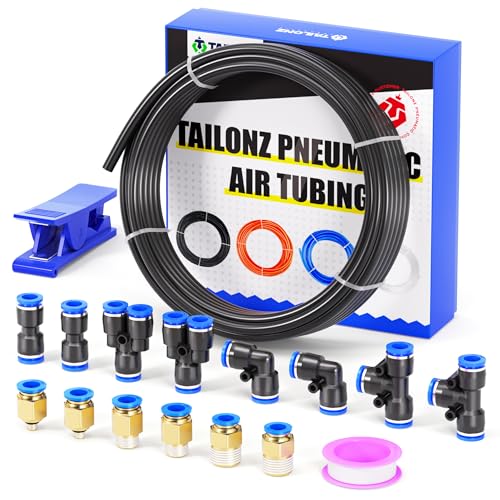 TAILONZ PNEUMATIC Schwarz 6mm OD 4mm ID Polyurethan PU Luftschlauch Rohr Rohrsatz 10 Meter 32.8ft TAILONZ PNEUMATIC Schwarz 6mm OD 4mm ID Polyurethan PU Luftschlauch Rohr Rohrsatz 10 Meter 32.8ft von TAILONZ PNEUMATIC
