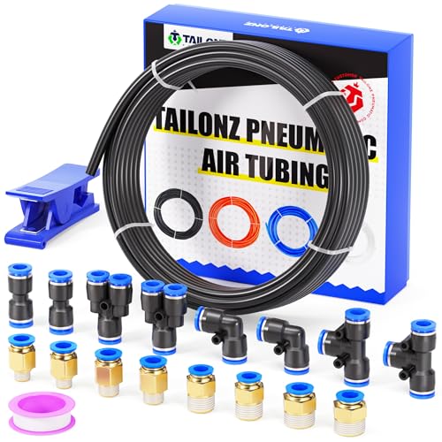 TAILONZ PNEUMATIC Schwarz 8mm OD 5mm ID Polyurethan PU Luftschlauch Rohr Rohrsatz 10 Meter 32.8ft TAILONZ PNEUMATIC Schwarz 8mm OD 5mm ID Polyurethan PU Luftschlauch Rohr Rohrsatz 10 Meter 32.8ft von TAILONZ PNEUMATIC