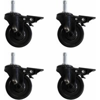 4er Set Ersatz-Rollen aus Gummi für PLATINUM BLACK Gasgrills von TAINO