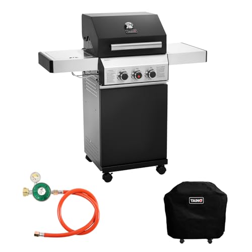 TAINO BLACK Gasgrill (BLACK 2+1 + Haube + Regler) von TAINO