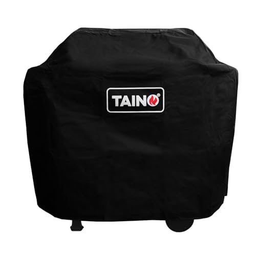 TAINO Basic Abdeckhaube Schwarz Regenschutz Gasgrill Plane Abdeckung Wetterschutz Abdeckplane von TAINO