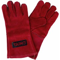 TAINO Grillhandschuhe Leder Hitzebeständig mit Fingern Universalgröße Rot TAINO Grillhandschuhe Leder Hitzebeständig mit Fingern Universalgröße Rot von TAINO