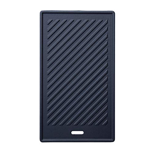 TAINO PLATINUM/BLACK Gusseisen Grillplatte Wendeplatte Gasgrill Zubehör von TAINO
