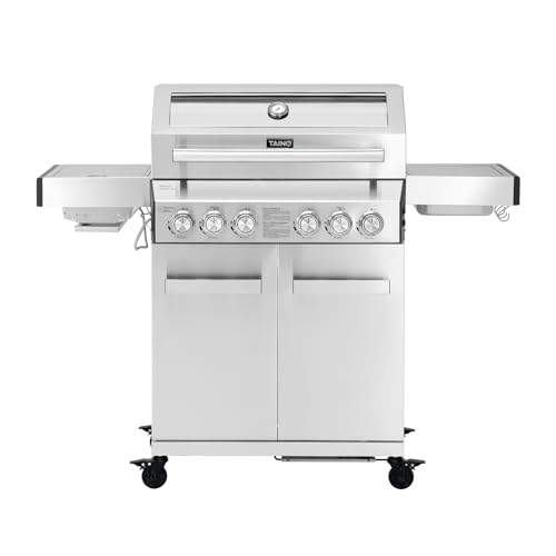TAINO PLATINUM YAMARA 4+2 Gasgrill Edelstahl 4 Brenner Keramik Sear-Burner Keramik Backburner Piezo-Zündung Grillrost gusseisern TAINO PLATINUM YAMARA 4+2 Gasgrill Edelstahl 4 Brenner Keramik Sear-Burner Keramik Backburner Piezo-Zündung Grillrost gusseisern von TAINO