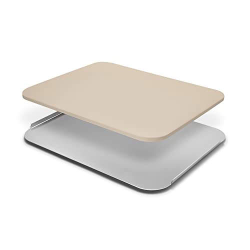TAINO Pizzastein mit Servierblech Grillzubehör Holzkohlegrill Gasgrill Backofen Codierit Aluminium von TAINO