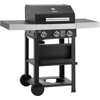 TAINO WABAYA 3+0 Gasgrill Grillwagen 3 Brenner Sear-Burner Schwarz Matt von TAINO