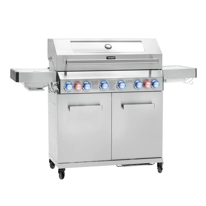 Taino Platinum Yamara 6+2 Gasgrill Edelstahl 6 Brenner Sear-Burner Backburner von TAINO