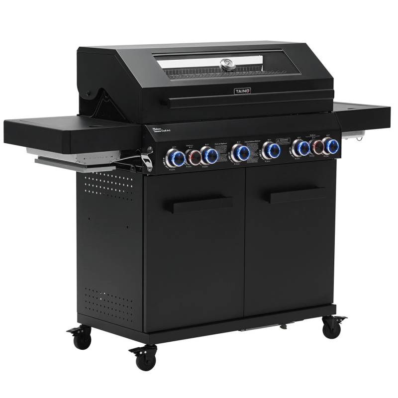 Taino Platinum Yamara Dark 6+2 Gasgrill Stahl 6 Brenner Sear-Burner Backburner Taino Platinum Yamara Dark 6+2 Gasgrill Stahl 6 Brenner Sear-Burner Backburner von TAINO