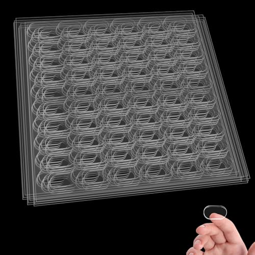 TAIXING 600 Stück Transparente Klebepunkte Doppelseitig, 13x8mm Klebepads Doppelseitig Extra Stark, Museum Gel Clear Ohne Spuren Klebepunkte Transparent für Heim Büro DIY Basteln Festival-Dekoration von TAIXING