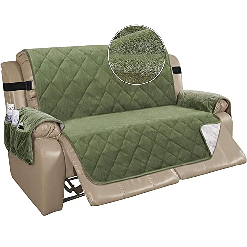 TAIXINT Sesselschoner für Fernsehsessel Relaxsessel,Relaxsessel mit Taschen Sesselauflage Sesselüberwurf, Wasserdicht Sesselschutz für Hunde Haustieren (Großes Sofa (78 Zoll),Grün) von TAIXINT