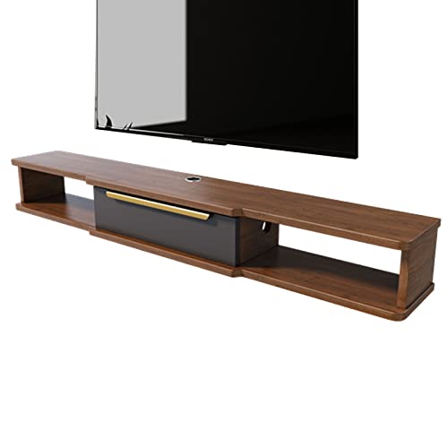 Schwebender TV-Ständer, moderne wandmontierte Medienkonsole, 47,2/55.1 Zoll modernes TV-Regal mit 1 Tür, Wandregal für Schlafzimmer, Wohnzimmer, versteckte obere und untere Kabellöcher/a/120 cm Family Schwebender TV-Ständer, moderne wandmontierte Medienkonsole, 47,2/55.1 Zoll modernes TV-Regal mit 1 Tür, Wandregal für Schlafzimmer, Wohnzimmer, versteckte obere und untere Kabellöcher/a/120 cm Family von TAIYUESHAN