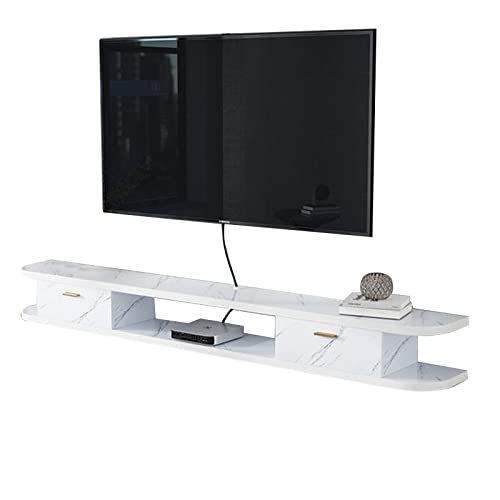 Wandmontierte TV-Einheit, schwebender TV-Ständer – an der Wand montiertes Entertainment-Center, schwebende Aufbewahrungsregale, TV-Wandregal mit 2 Türen, 39,3/47,2/55,1 Zoll, Wohnzimmer, Schlafzimmer, Wandmontierte TV-Einheit, schwebender TV-Ständer – an der Wand montiertes Entertainment-Center, schwebende Aufbewahrungsregale, TV-Wandregal mit 2 Türen, 39,3/47,2/55,1 Zoll, Wohnzimmer, Schlafzimmer, von TAIYUESHAN