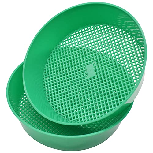 TAIZER 2 Stück Gartensieb Bodensieb Sandsieb Kunststoff Garten Stein Sand Boden Erde Sämling Mesh Sieb Garten Sieb Boden Sieb Gartenarbeit Gartengeräte Garten Pflanzen Sämling Sandsteinfilter Werkzeug TAIZER 2 Stück Gartensieb Bodensieb Sandsieb Kunststoff Garten Stein Sand Boden Erde Sämling Mesh Sieb Garten Sieb Boden Sieb Gartenarbeit Gartengeräte Garten Pflanzen Sämling Sandsteinfilter Werkzeug von TAIZER