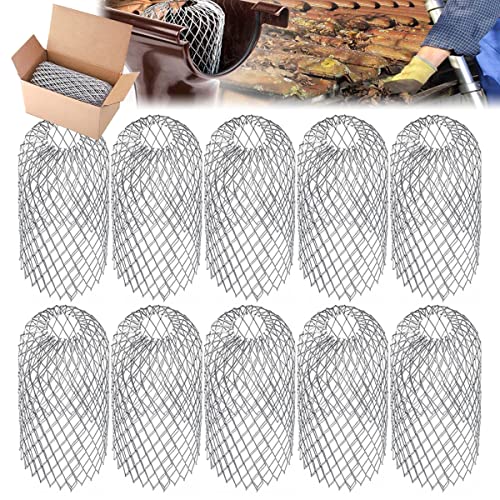 TAIZER Fallrohrschutz 10PCS Rinnensieb Dachrinnenschutz Blättersieb Blätterschutz Aluminium Metall Regenrohrschutz Filtergitter Regenfilter Gutter Laubsieb Laubfang Schutzgitter Verschmutzung Moos TAIZER Fallrohrschutz 10PCS Rinnensieb Dachrinnenschutz Blättersieb Blätterschutz Aluminium Metall Regenrohrschutz Filtergitter Regenfilter Gutter Laubsieb Laubfang Schutzgitter Verschmutzung Moos von TAIZER