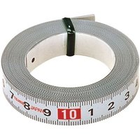 Tajima - Bandmass Selbstklebend, 2 m/13 mm, 1 Stück, ideal für Werkbänke, weiß von TAJIMA