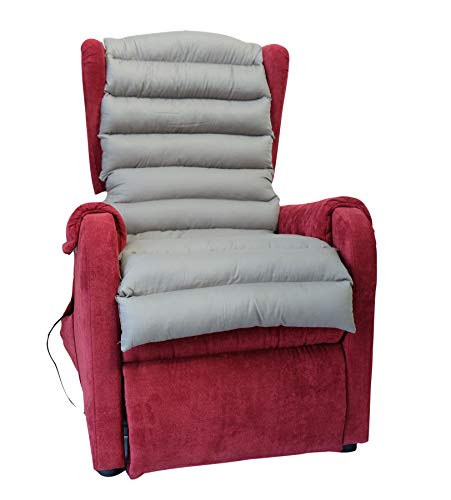 TAKImed Langer Sesselbezug aus silikonisierter Hohlfaser, Anti-Dekubitus-Matte, Bezug für Massagesessel, Universalsessel, italienisches Produkt. von TAKImed