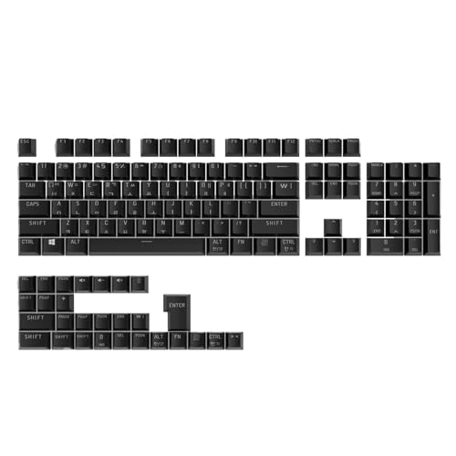 TAKOXIA Kepcaps, koreanische Tastenkappen, 104 Tasten, OEM-Profil, hintergrundbeleuchtete Tastenkappen für 61/64/68/75/87/98/104 Tastatur für individuelles Tippen TAKOXIA Kepcaps, koreanische Tastenkappen, 104 Tasten, OEM-Profil, hintergrundbeleuchtete Tastenkappen für 61/64/68/75/87/98/104 Tastatur für individuelles Tippen von TAKOXIA
