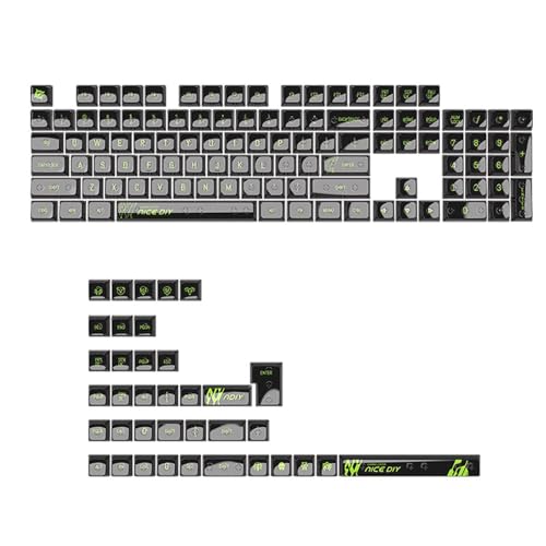 TAKOXIA Kepcaps 141Key MDA Profile Keycaps for 61/68/75/84/87/98/104/108 Mechanical Keyboards, Backlit Compatible, Ergonomic Design von TAKOXIA