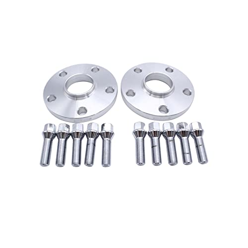 TAKPART 2 Stück 15mm Spurverbreiterung Distanzscheiben Set Ø57.1 5x112mm mit 10 Stück Radschrauben M14x1.5 von TAKPART