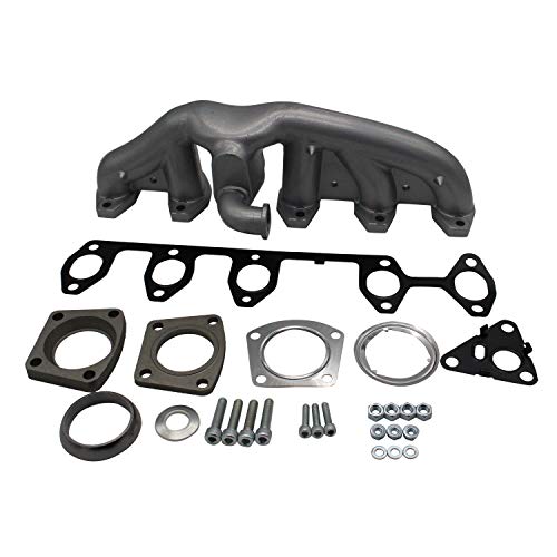 TAKPART Auspuffkrümmer mit Dichtungen für VW T5 Volkswagen Transporter 2.5 TDI070253017A von TAKPART