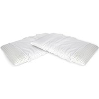 2er-Set Kissen für das Bett, 100% Made in Italy, Abnehmbares 'Seifen'-Kissen aus perforiertem Memory-Schaum, hypoallergen und atmungsaktiv, 70x39xh10 von TALAMO ITALIA