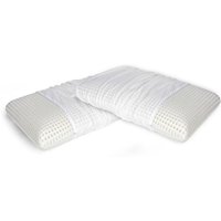 2er-Set Kissen für das Bett, 100% Made in Italy, Abnehmbares 'Seifen'-Kissen aus perforiertem Memory-Schaum, hypoallergen und atmungsaktiv, 70x40xh16 von TALAMO ITALIA