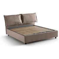 Doppelbett Agnese, Containerbett mit Stoffbespannung, 100% Made in Italy, Frontöffnung, passend für Matratze 140x190 cm, Turteltaube - Talamo Italia Doppelbett Agnese, Containerbett mit Stoffbespannung, 100% Made in Italy, Frontöffnung, passend für Matratze 140x190 cm, Turteltaube - Talamo Italia von TALAMO ITALIA