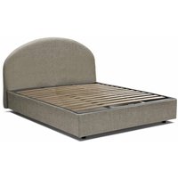 Doppelbett Consuelo, Containerbett mit Stoffbespannung, 100% Made in Italy, Frontöffnung, passend für Matratze 160x190 cm, Turteltaube - Talamo Italia von TALAMO ITALIA