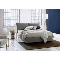 Talamo Italia - Doppelbett Denise, Containerbett mit Stoffbespannung, 100% Made in Italy, Frontöffnung, inklusive Matratze 160x190 cm, Grau Talamo Italia - Doppelbett Denise, Containerbett mit Stoffbespannung, 100% Made in Italy, Frontöffnung, inklusive Matratze 160x190 cm, Grau von TALAMO ITALIA
